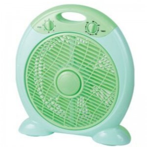 großer Standfuß runder Entwurf 10-Zoll-Boxventilator-Tischventilator mit 60-Minuten-Timer